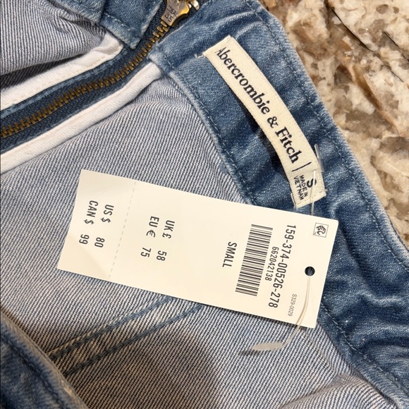 Abercrombie & Fitch Blue Denim Mini Dress - Picture 3 of 3